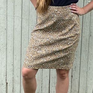 J. Crew Cheetah Print Pencil Skirt